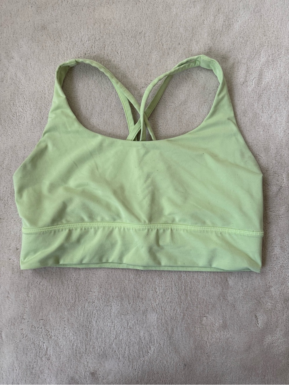 lululemon athletica Light Lime Cross-Back Sports Bra